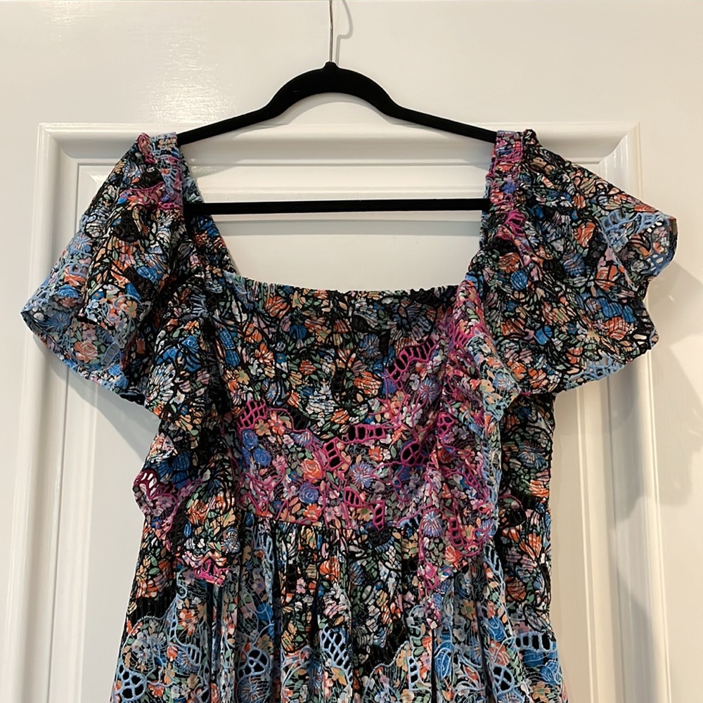 Anthropologie Clementina Eyelet Maxi Dress - Picture 4 of 12